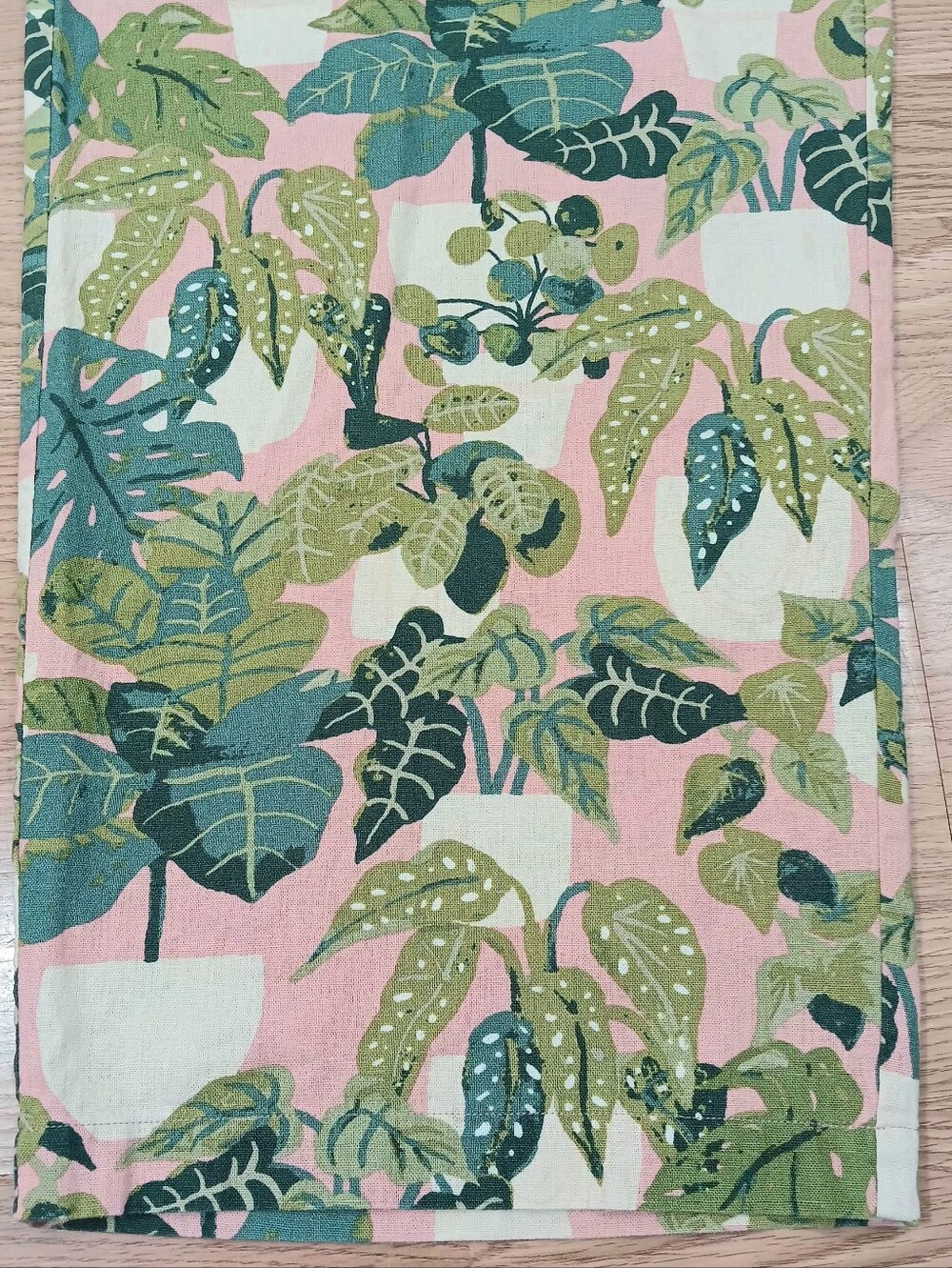 Princess Highway Monstera Linen Blend Wide Leg Pants Pink Green Tropical Sz 18 - Picture 5 of 10